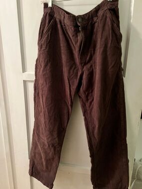 Cotton On Men's Dark Brown Corduroy Pants